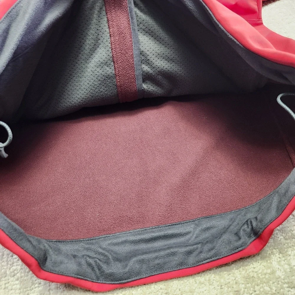 North Face Apex Bionic Jacket Men XL Softshell Fleece Lined Red Full Zip Outdoor